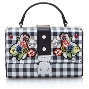 NWOT Guess Women`s Britta Checker Trunk Bag GI669315